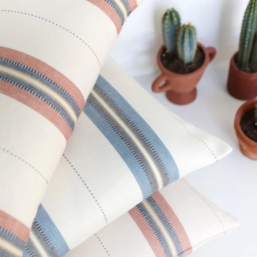 JEAN-VIER Blue Cushion Cover - Soft Decorative Pillow Case for Sofa & Bed