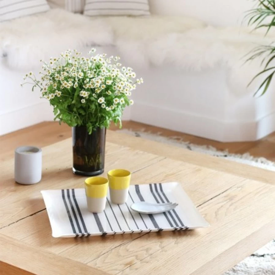 "JEAN-VIER White Serving Tray - Premium Quality Dining & Kitchen Accessory"