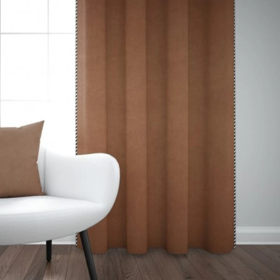 "JEAN-VIER Brown Curtains - Premium Window Drapes for Home Decor"