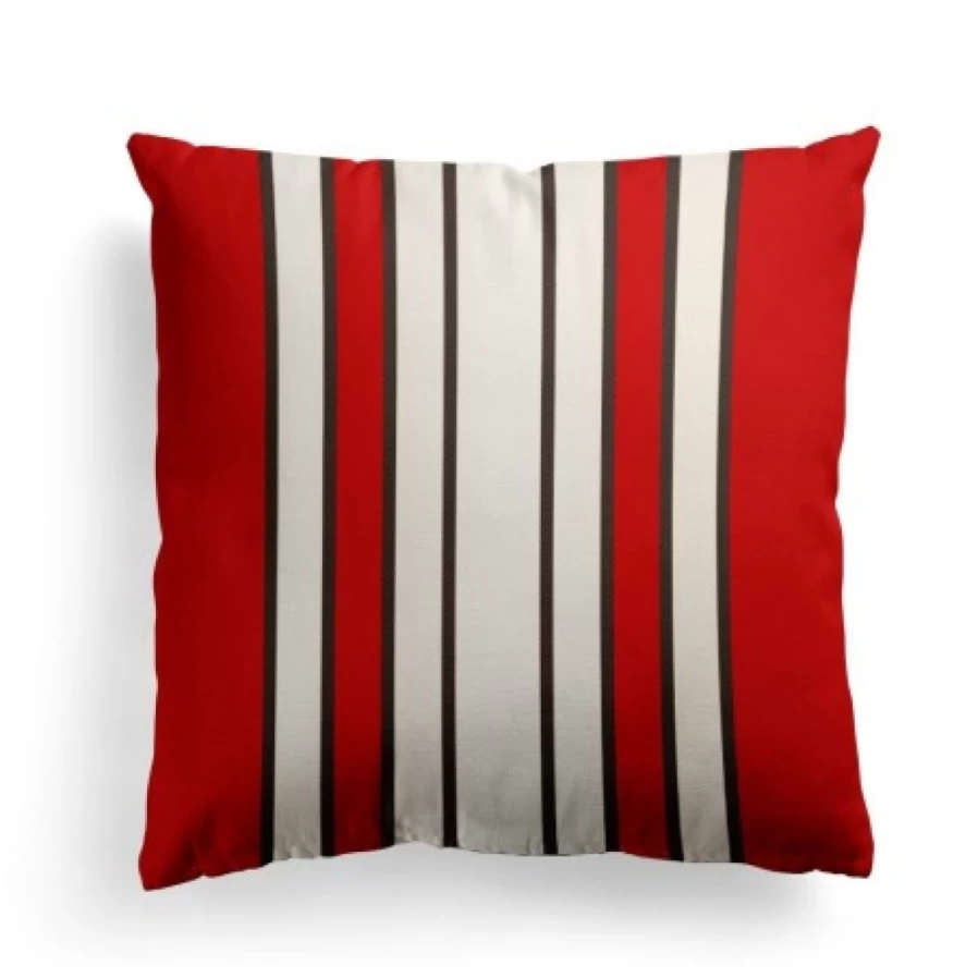 JEAN-VIER Red Cushion Cover - Premium Decorative Pillow Case for Sofa & Bed