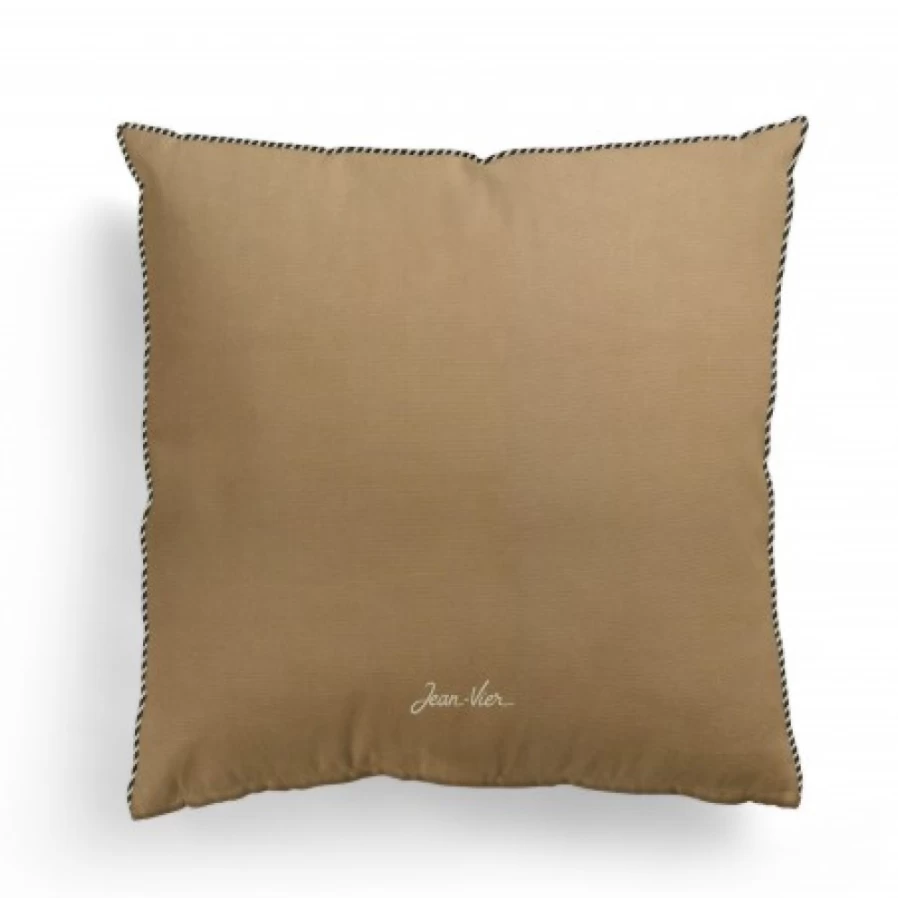 JEAN-VIER Luxury Beige Cushion Cover - Soft Decorative Pillow Case for Sofa & Bed
