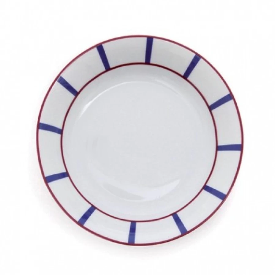 "JEAN-VIER White Ceramic Soup Plate - Elegant Dining Bowl for Soup & Salad"