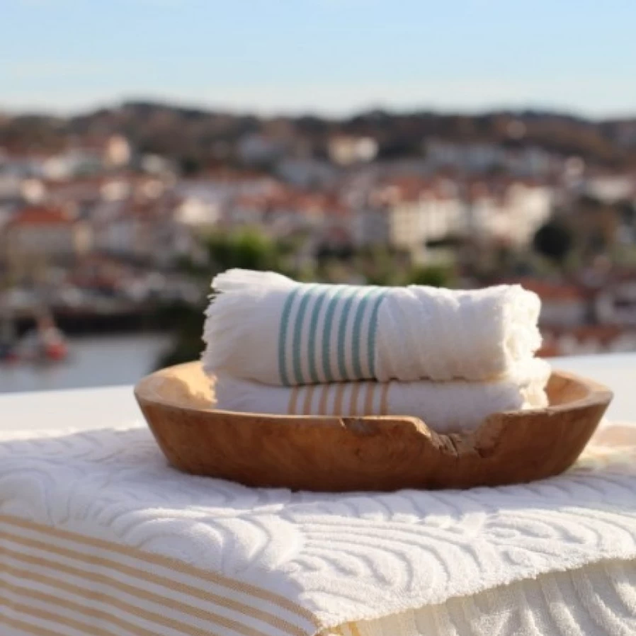 "JEAN-VIER Premium White Beach Towel - Soft, Quick-Dry & Large Coastal Towel for Sand & Sun"