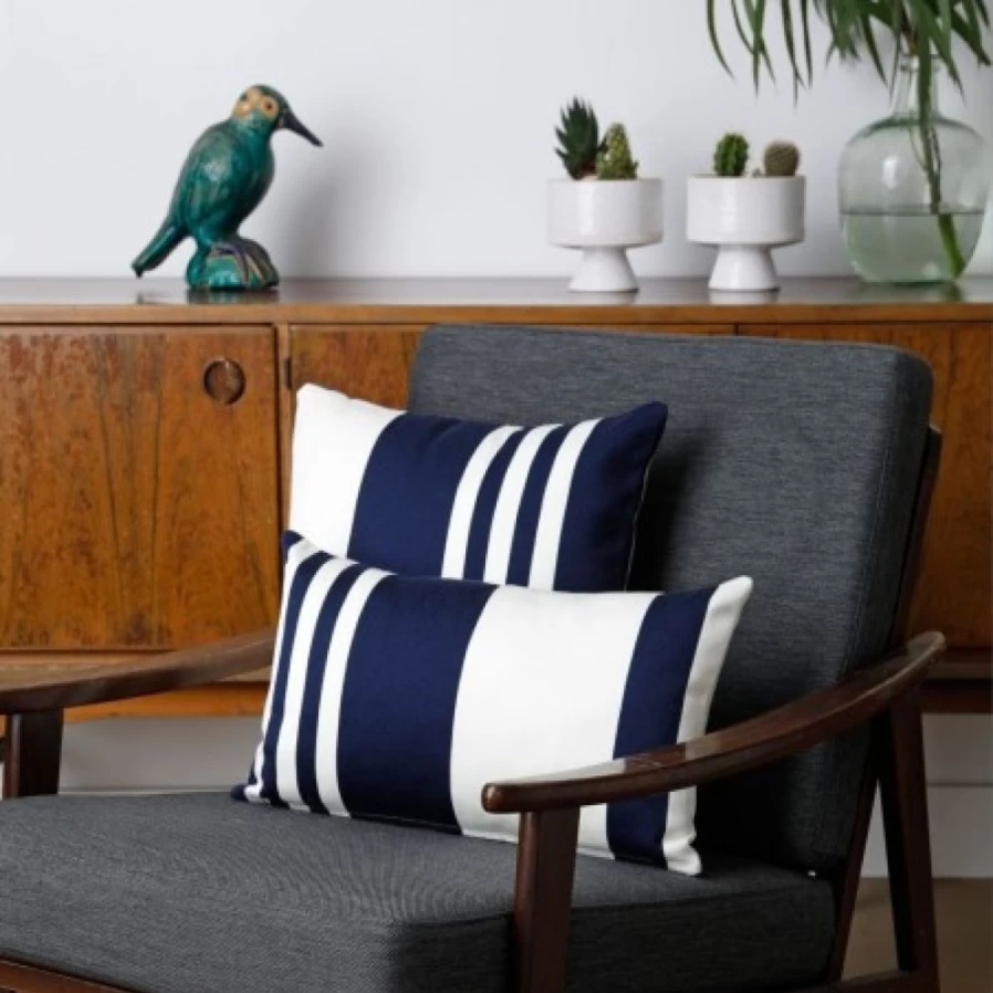JEAN-VIER Blue Cushion Cover - Soft Decorative Pillow Case for Sofa & Bed