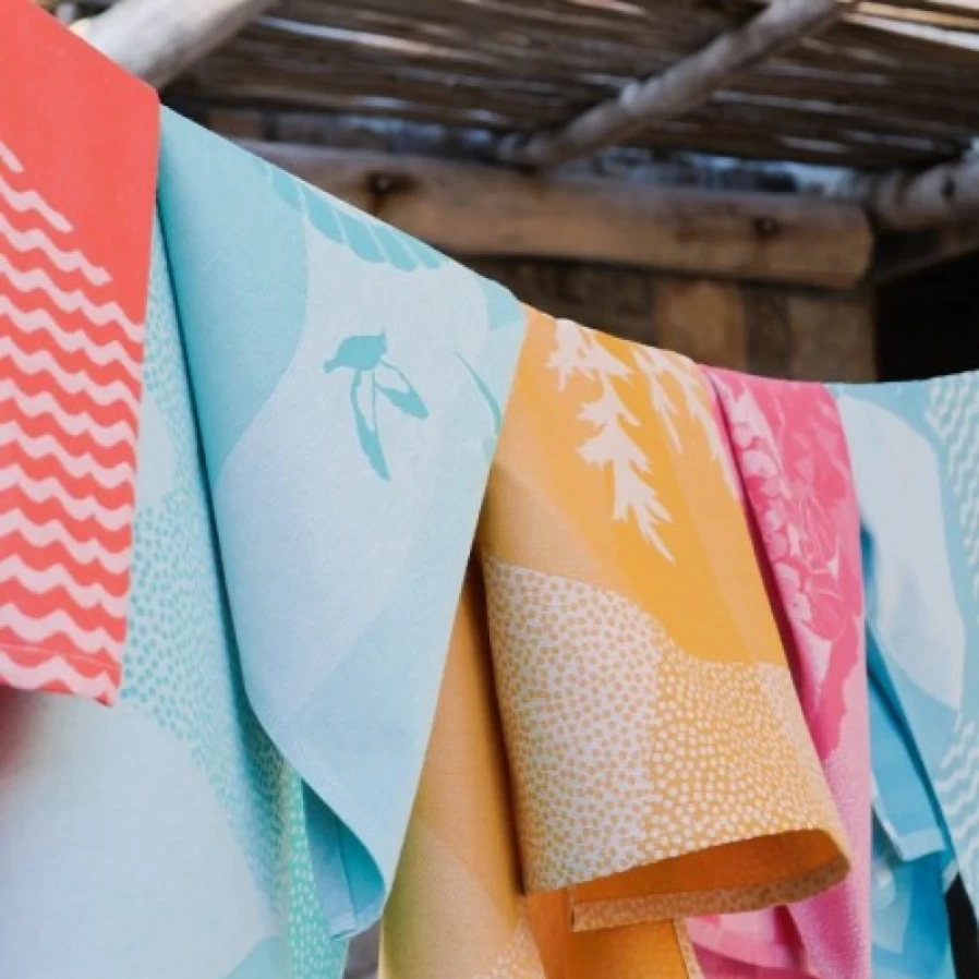 "JEAN-VIER Premium Orange Hand Towel - Soft, Absorbent Bath & Kitchen Towels"