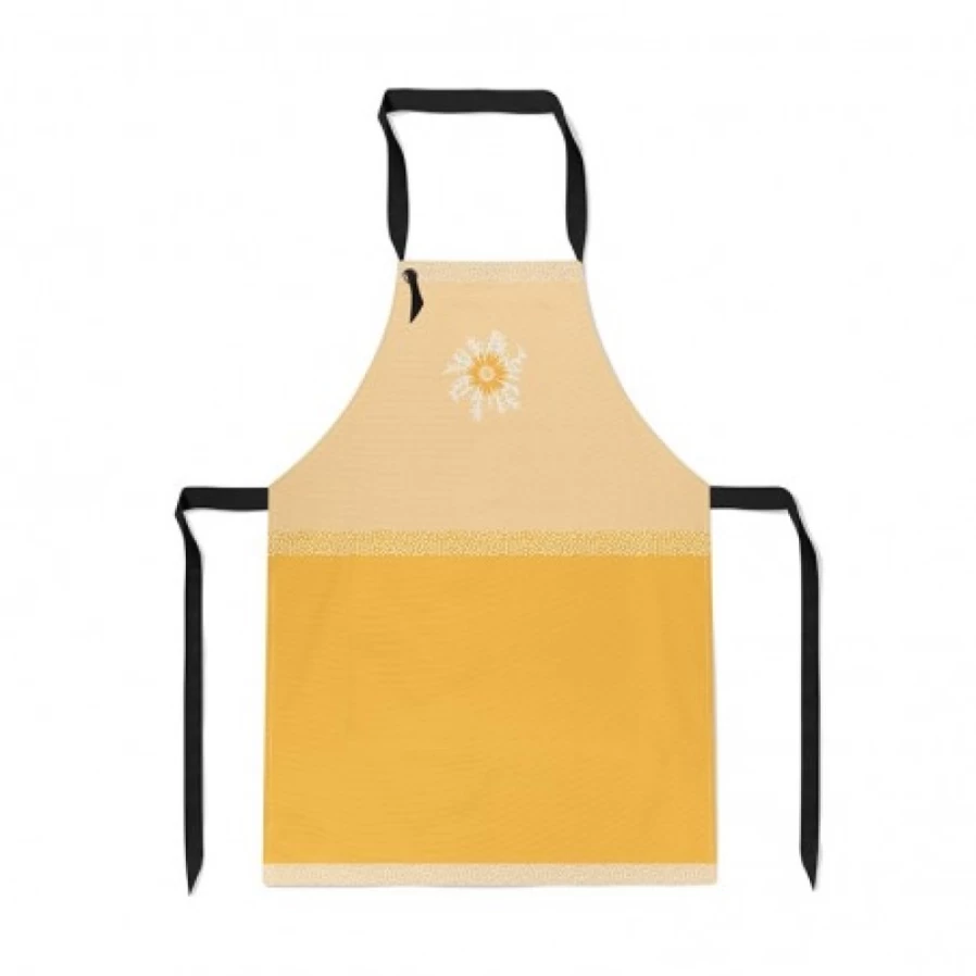 "JEAN-VIER Yellow Apron - Premium Quality Kitchen Apron for Cooking & Baking"