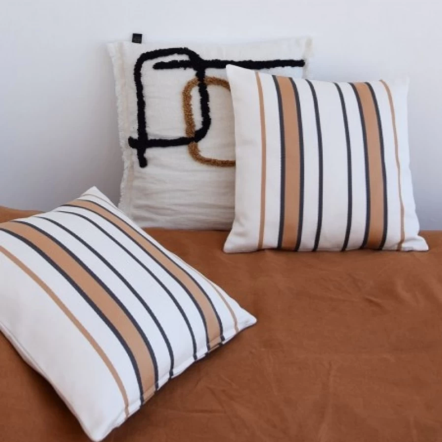 JEAN-VIER Luxury Brown Cushion Cover - Soft & Durable Decorative Pillow Case for Sofa Bed